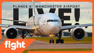 Close-up Evening Heavies! 🧡 Manchester Airport LIVE