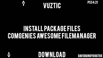 PS3 4.21 Comgenies Awesome Filemanager (Install Package Files)