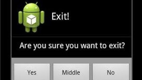 Android Tutorial for Beginners : Android Alert Dialog Example