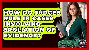 How Do Judges Rule In Cases Involving Spoliation Of Evidence? - Auto Coverage Explained