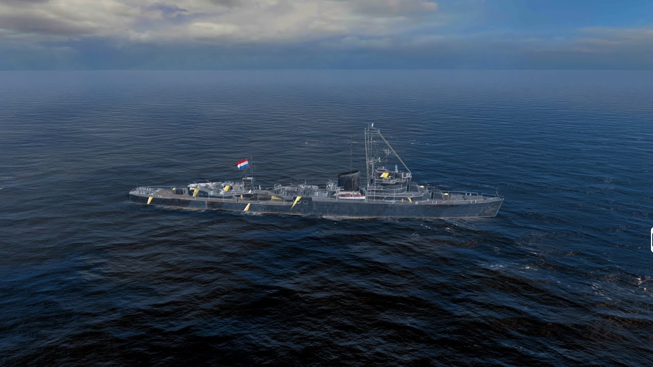 Tromp Tier 10 🇳🇱 premium destroyer gameplay - World of Warships Blitz