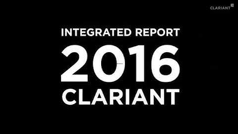 Clariant 2016 Integrated Report