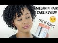 HONEST, MELANIN HAIR CARE REVIEW + FLAT TWIST OUT