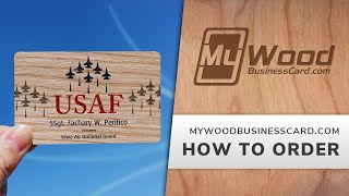 How to Order from My Wood Business Card