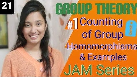JAM Group Theory- Counting of Group Homomorphisms