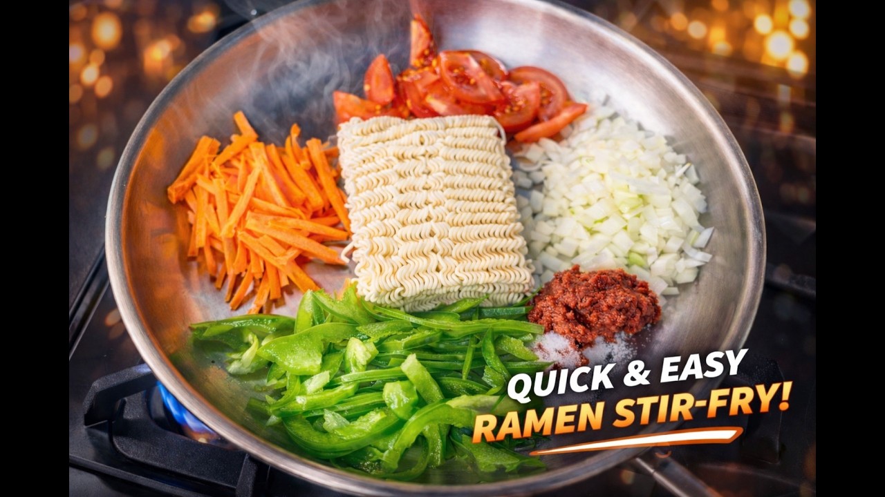 Quick & Easy Ramen Stir-Fry | Budget-Friendly Recipe in Minutes! 🔥🍜