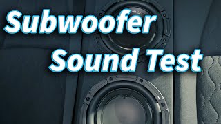 Custom Back Seat Subwoofer Sound Test