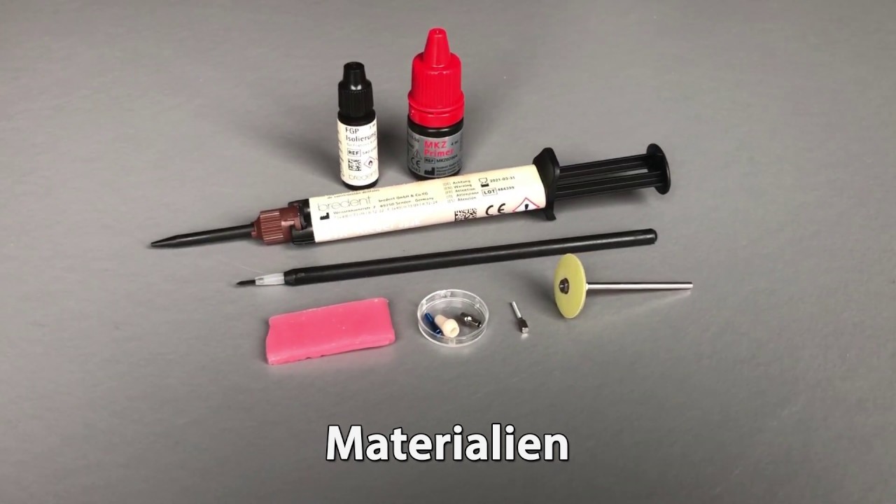 Verkleben eines Zirkonabutments mit DTK Kleber zahnmedizinische fachangestellte gehalt netto