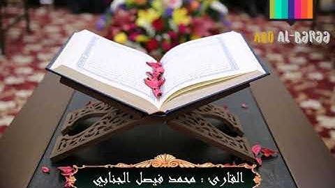 تلاوة عطرة للقارئ : محمد فيصل الجنابي
