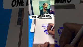 One Line Drawing Big Snoop Dogg