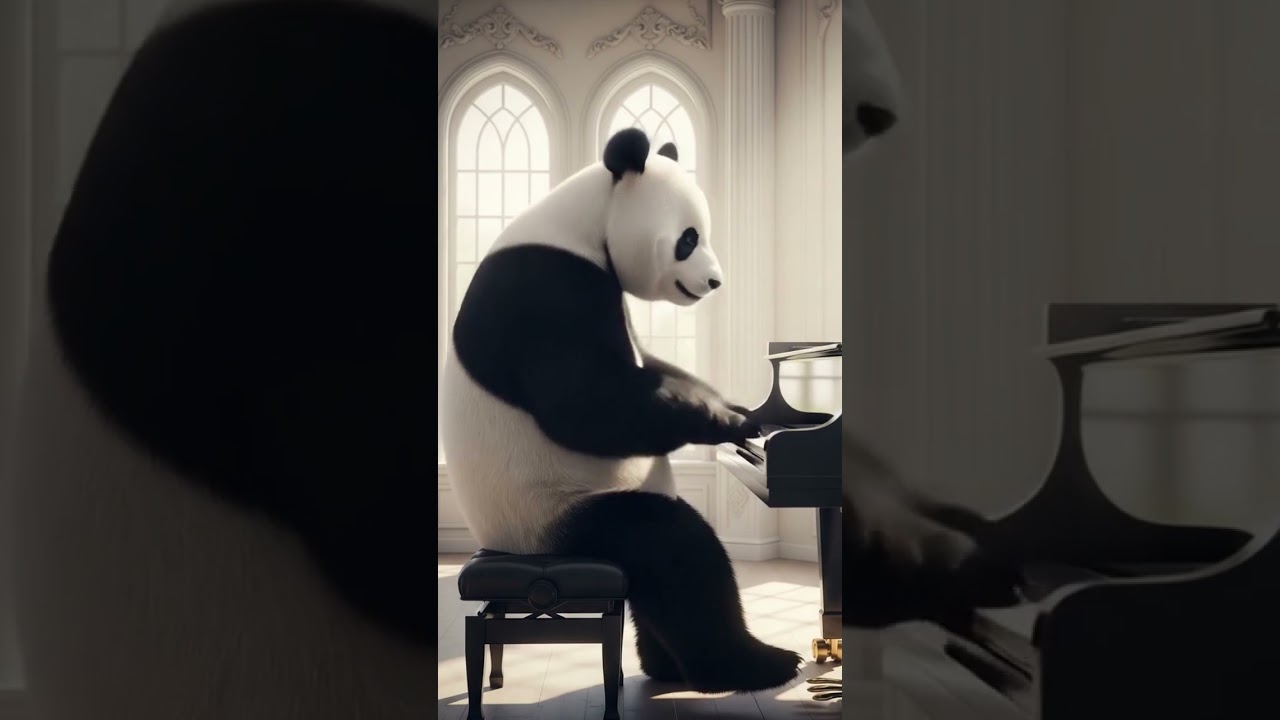 PANDA PANDOO PLAYING PIANO 
