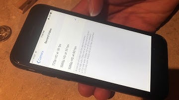 how to change camera RESOLUTION and frame rate on an iPhone