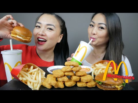 McDonald's Deluxe Cheese Burger, Filet-O-Fish & Chicken Nuggets  | N.E Let's Eat