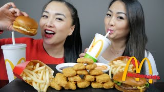 McDonald's Deluxe Cheese Burger, Filet-O-Fish & Chicken Nuggets | N.E Let's Eat