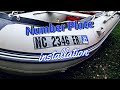 How to Install Inflatable Boat Number Plates