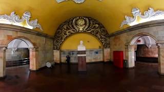 360 VR Tour | Moscow Metro | Komsomolskaya station | Koltsevaya Line | No comments tour