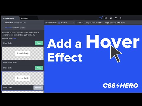 How To Add a Hover Effect To A Button Using CSS Hero