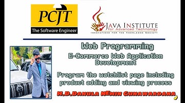 eShop Task-25 | Program the watchlist page including product adding and viewing process