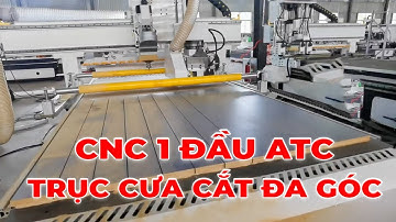 Máy CNC 1 Đầu Lưỡi Cưa Thay Dao Tự Động Làm Nội Thất Ván - Gỗ