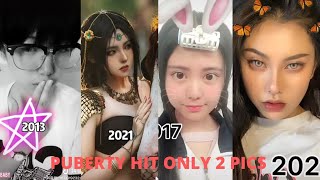 💋👅 HOW HARD DID PUBERTY HIT YOU, USE 2 PICS ONLY IN DOUYIN🍑💅