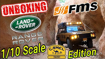 Range Rover FCX10 Fms Camel Trophy Rc Unboxing / Test Run #rcoffoad #fmsrc #fms