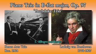 Beethoven: Piano Trio No. 7, Beaux Arts Trio (1964