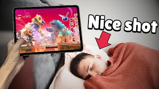 TROLANDO a CONTA do NICE SHOT ENQUANTO ele DORMIA na MANSÃO BRAWL!