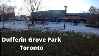 A walk in the Dufferin Grove Park, Toronto, Ontario on a December afternoon!