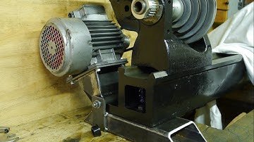 The old lathe gets a motor