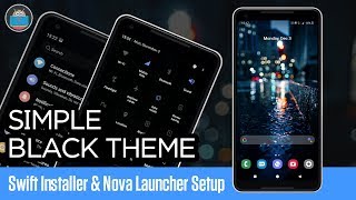 Simple Black Theme | Swift Installer & Nova Launcher Setup screenshot 4