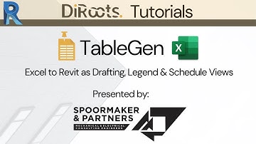 TableGen | Revit Add-in For Importing Excel Tables & Charts as Views - DiRoots