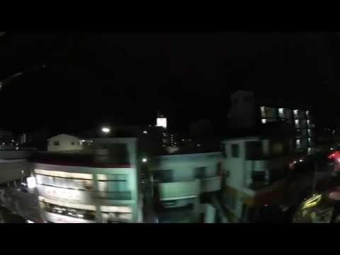 夜景左窓 沖縄都市モノレール ゆいレール 3小禄駅〜4奥武山公園駅