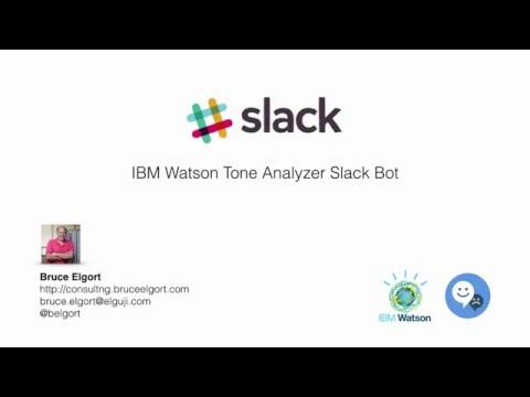 Slack - IBM Tone Analyzer Bot