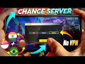 How to change free fire server without vpn