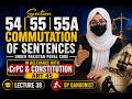 Section 54|55|55A| Commutation of Sentence|Pakistan Penal Code 1860 in Urdu |Lecture 38 |Qanoonist |
