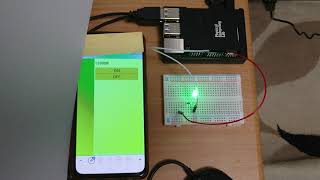 RaspberryPIとLEDをつないでpythonでLEDを付けたり消したりした(再撮影)