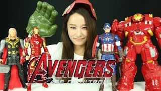 The Avengers Age of Ultron Titan Hero Tech Hulk Buster Toys Unboxing | CarrieAndToys