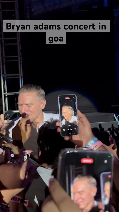 Attending bryan adams first concert in goa #goafestivals #bryanadams #concert