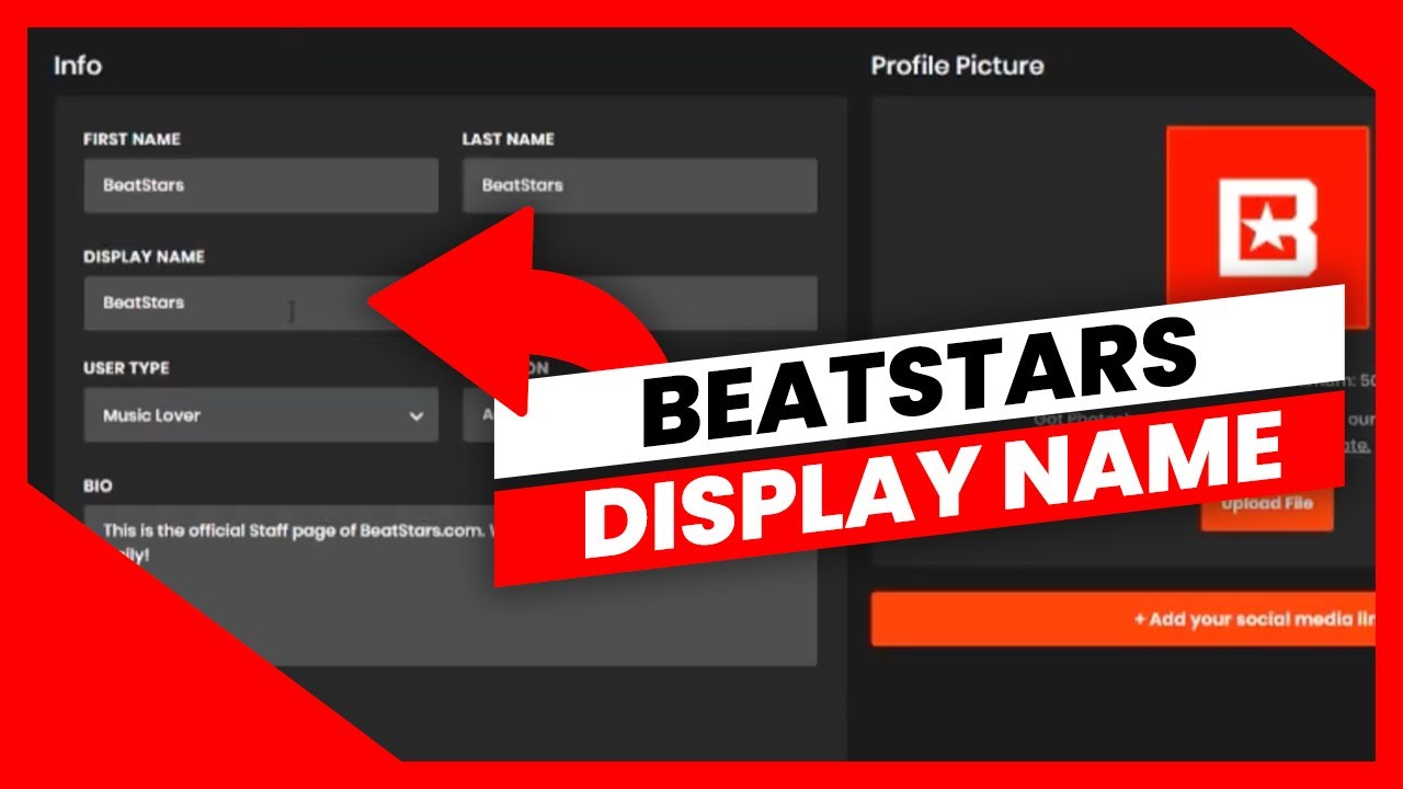 How To Change Your Display Name On BeatStars - YouTube