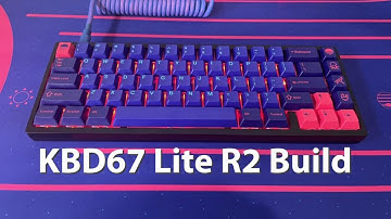 KBD67 Lite R2 Build with Gateron Hippos and GMK Laser (Cyberdeck + Novelties)