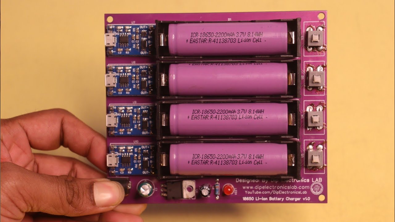 How to make Li ion Battery Charger at home with Printed PCB - YouTube