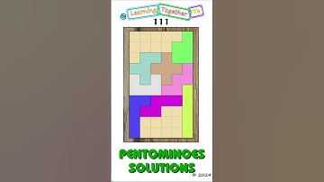 Not an image. #111 (Solution SETUP) Pentominoes Math Puzzle #mathchallenge #Shorts #puzzlegame