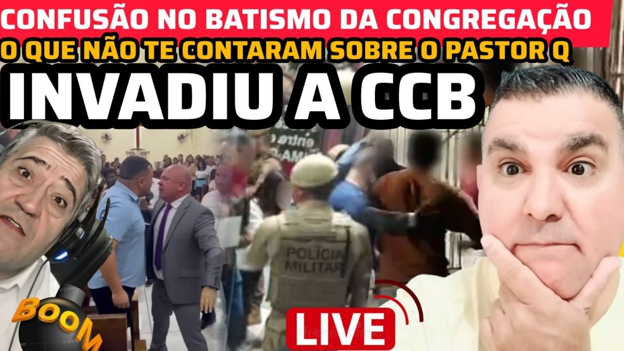 CCB- PASTOR INVADE A CCB ATRAS DA ESPOSA,TIVERAM Q CHAMAR A POLICIA. O Q ACONTECEU. #ccb #hinosccb