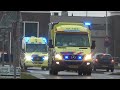 [Luchthoorn!] Ambulances en Officier van Dienst GHOR met spoed naar brand! #1273