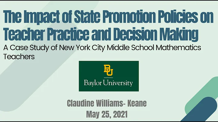 Keane Claudine: Dissertation Defense; Baylor University- May 25, 2021
