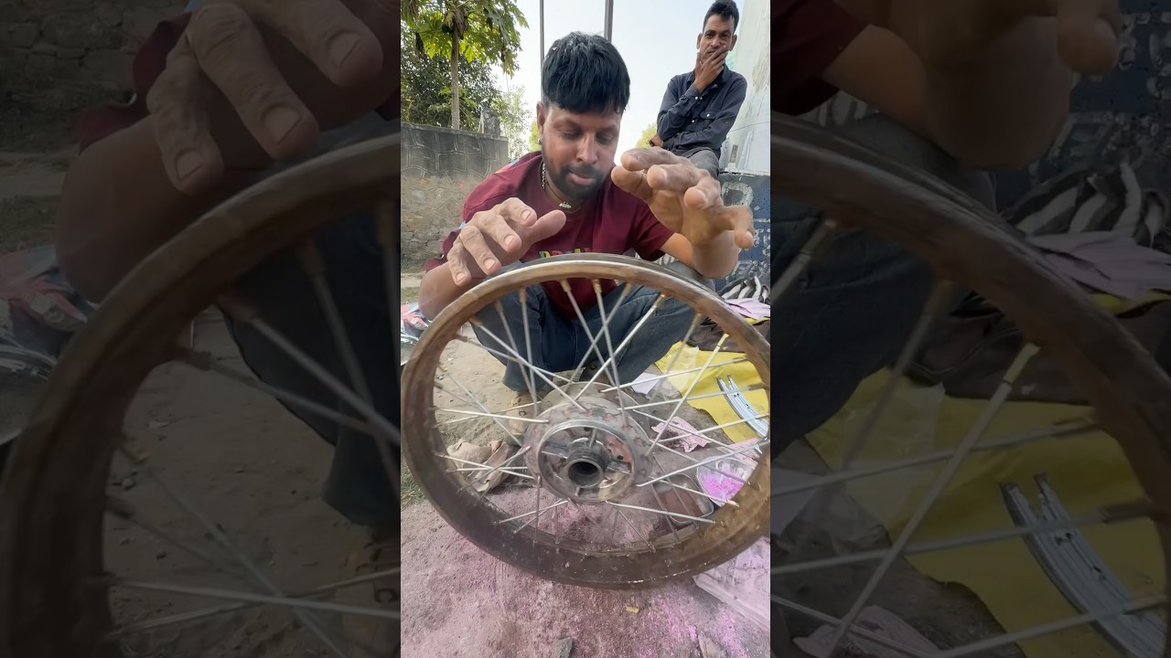 Amazing Old Bike's Rusty Parts Shine Like Glass In Just Minutes😱