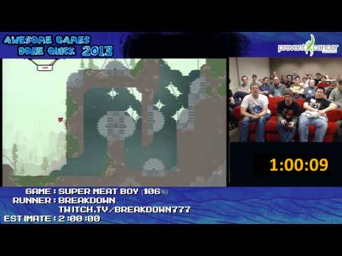 Super Meat Boy Speed Run w/ Developer Comentary