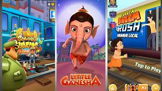 Subway surfers vs Chota Bheem vs Little Ganesha || Gameplay screenshot 5