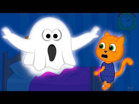 Familia de Gatos - Fantasma Magico Dibujos animados para niños