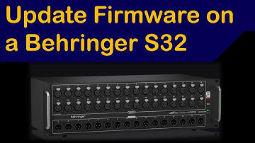 How To Update a Behringer S32 Stage Box